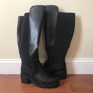 JustFab “Ayden” Chunky Block Heeled Boot